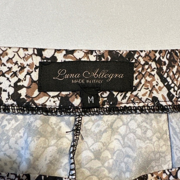 Snakeskin Print Palazzo Pants Luna Allegra Women's Medium Made In Italy Resort - Picture 8 of 8